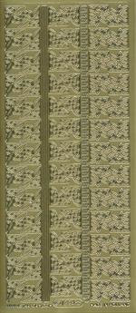 1224 - Hj�rner  - stickers - guld